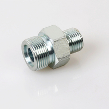 1ET encaixes masculinos métricos da mangueira hidráulica MASCULINA MÉTRICA do aço de carbono do MACHO O-RING/BSPT